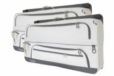Packtaschen Hellgrau Multivan/Caravelle 2-teilig mit Innenfutter und mit Sonnenvorhang